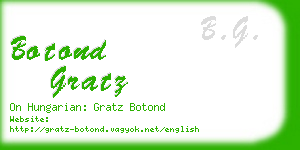 botond gratz business card